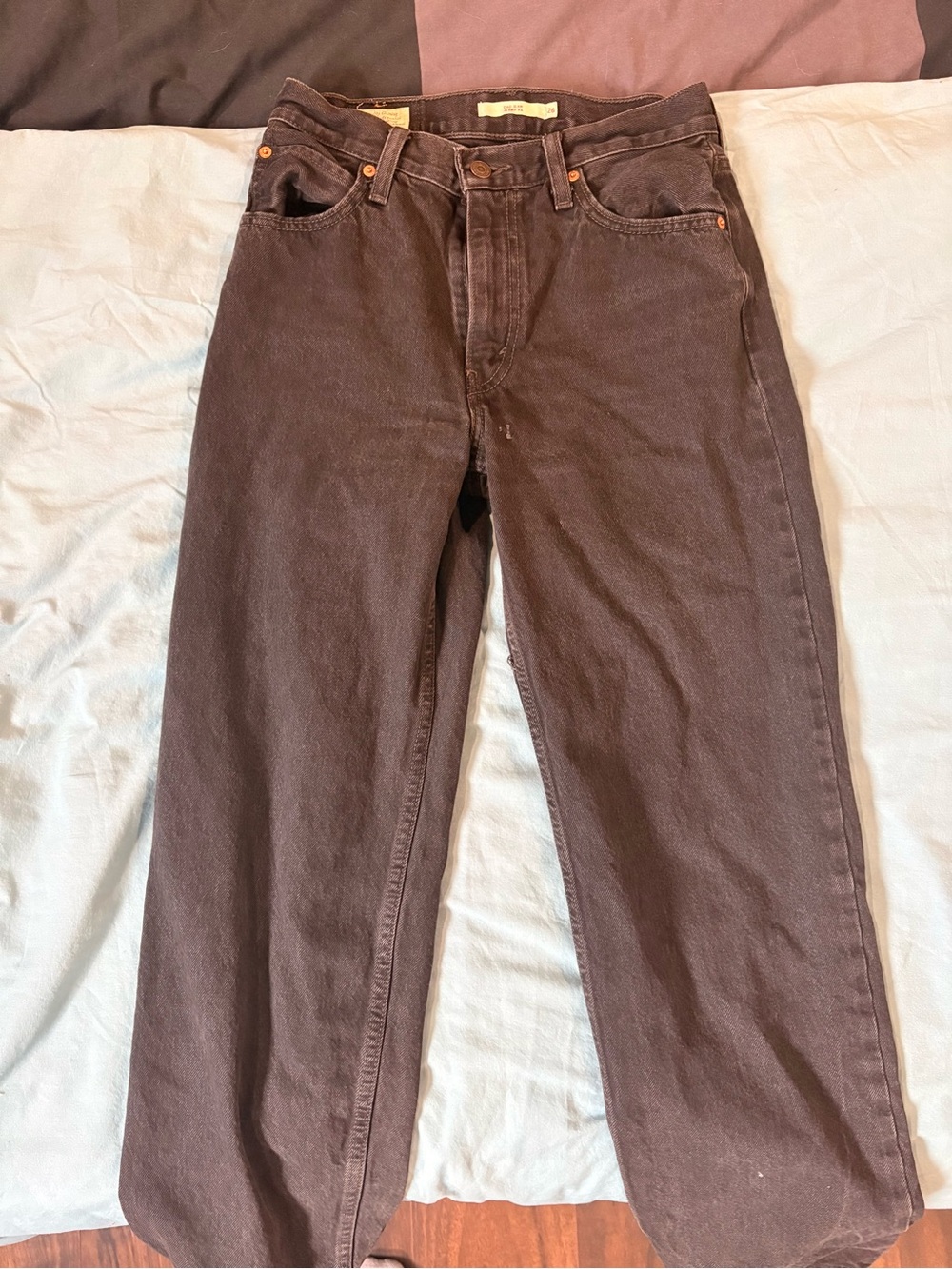 Levi's Dark Brown Straight Jeans